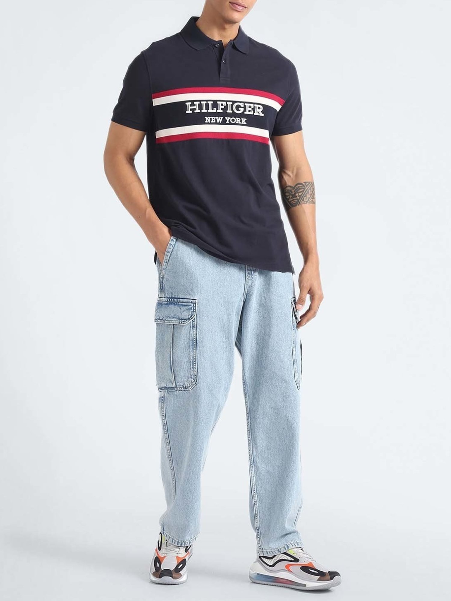 Tommy Hilfiger Desert Sky Stripes Regular Fit Polo T-Shirt