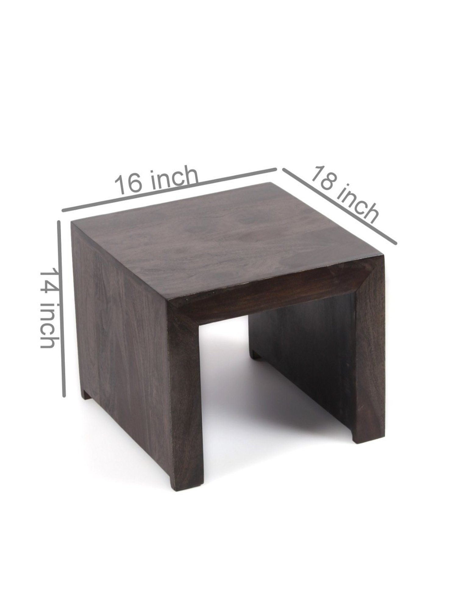 Ikiriya Kassel Dark Brown Wood Coffee Table Mahogany Finish
