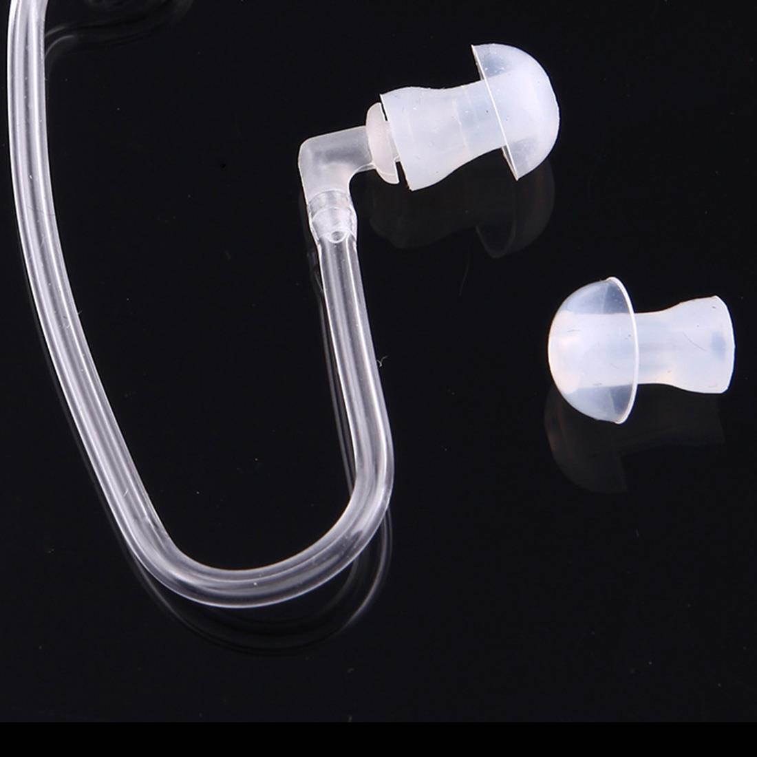 Perfume Air Duct Headset with Clip for Walkie Talkies, 3.5mm + 2.5mm Plug (Red)