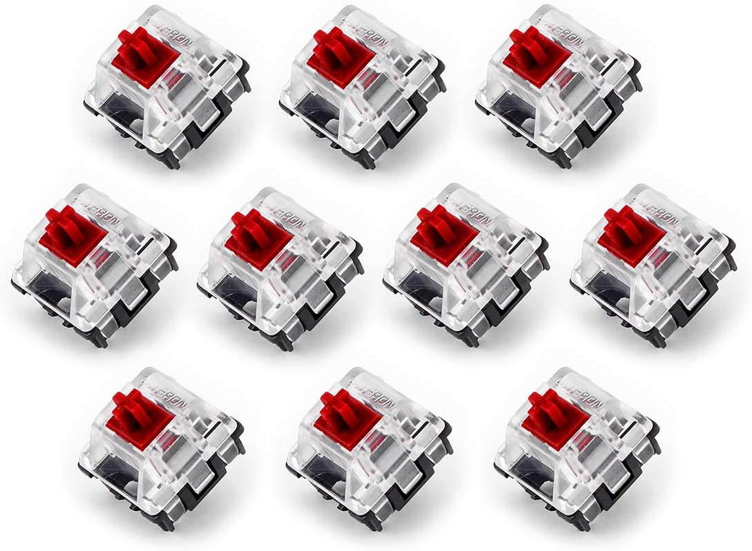 Gateron Optical Switch DIY Replaceable Switches for Mechanical Gaming Keyboard (10 PCS Blue Switch) (Multiple)