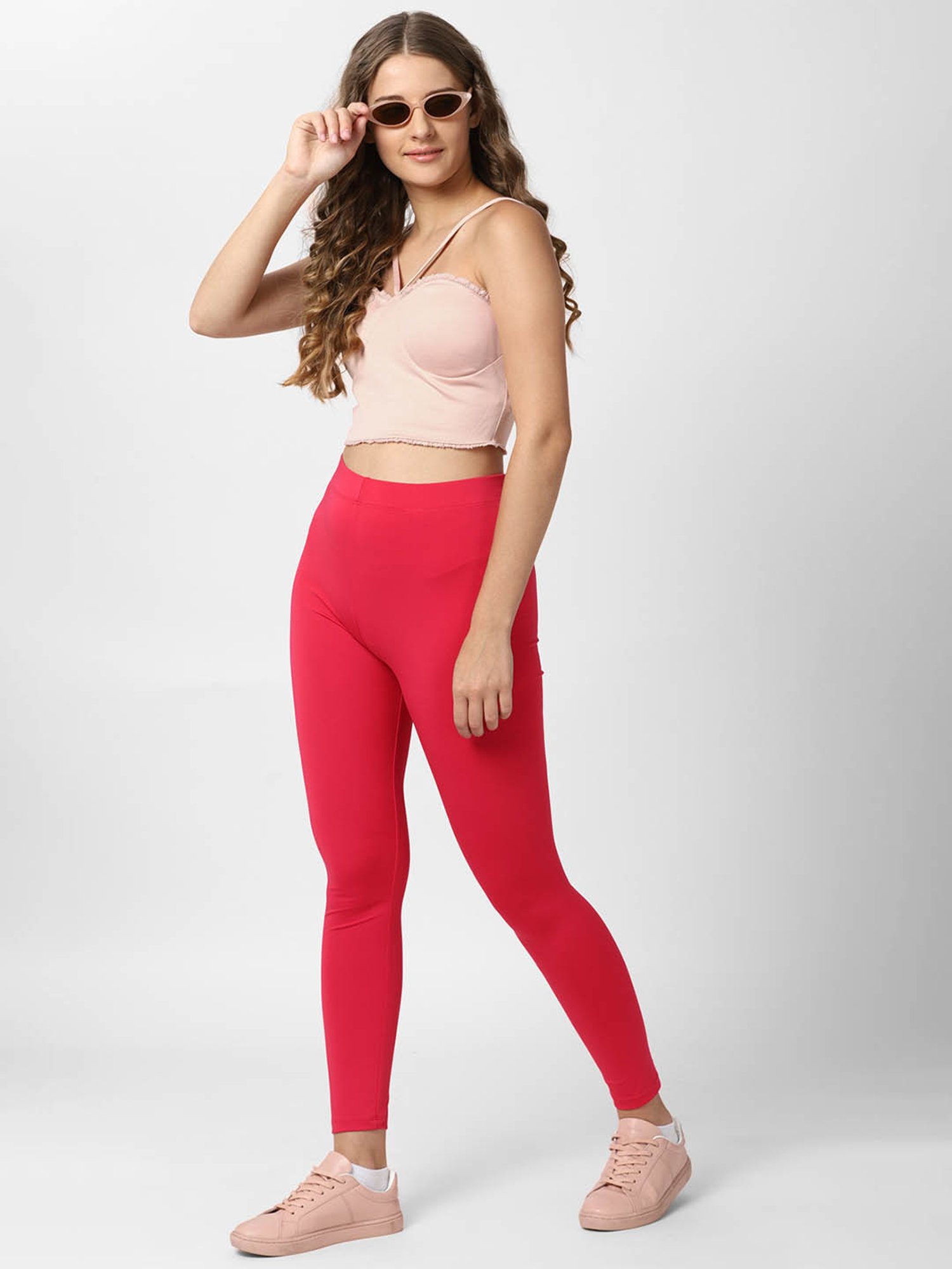 Forever 21 Pink Regular fit Crop Top