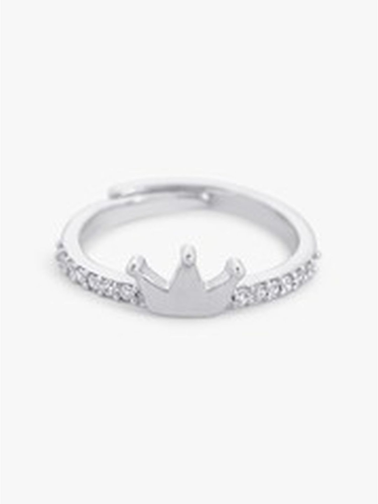 March by FableStreet 92.5 Sterling Silver Zircon Queen Ring for Women