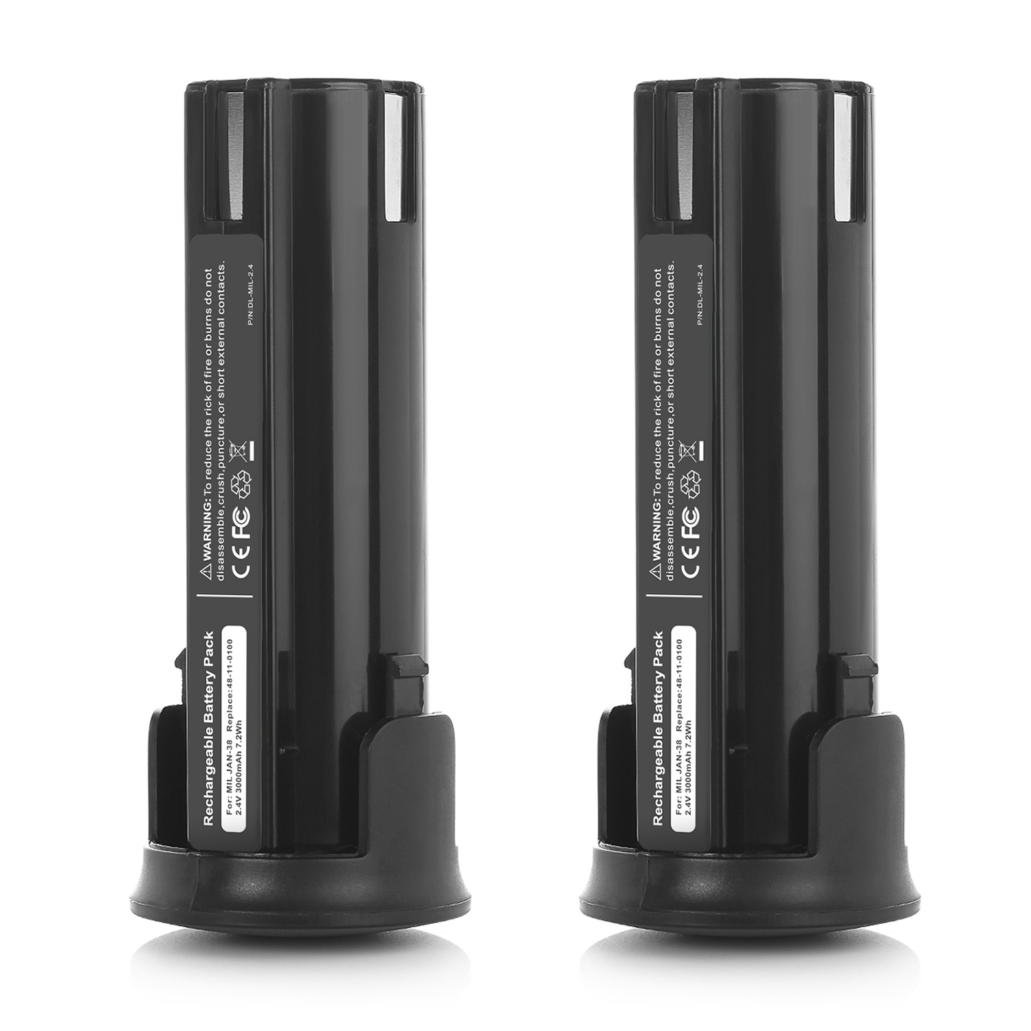 2.4V 3000mAh Ni-CD Replacement Battery for MILWAUKEE 48-11-0100 Cordless Screwdriver Rechargeable Batteries