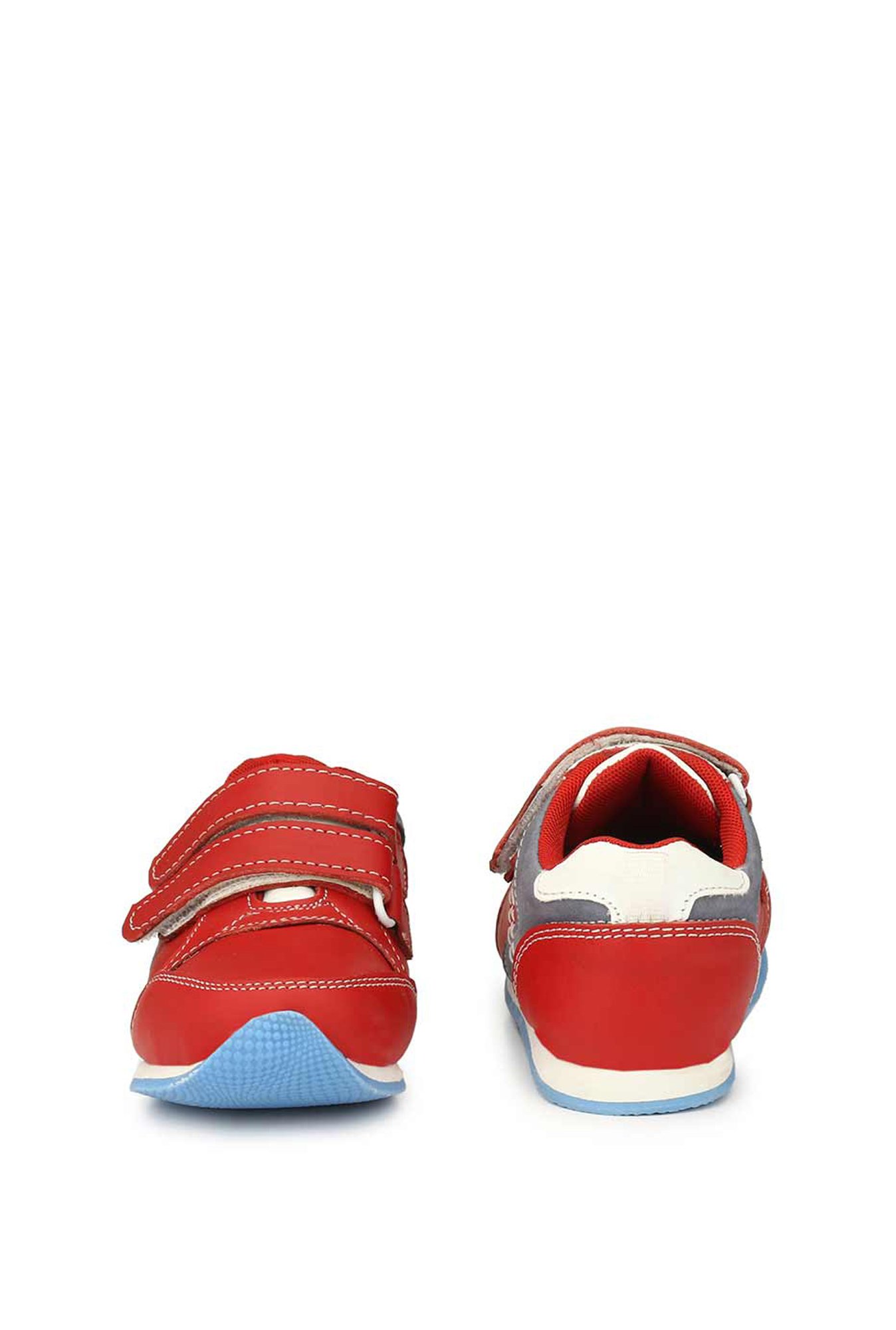 Tuskey Kids Red Leather Sneakers
