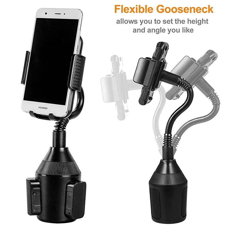 Phone Holder for car Universal Adjustable Gooseneck Portable Holder Car Mount for iPhone X / 8/8+ / 7/7 Plus / 6/6+, Samsung