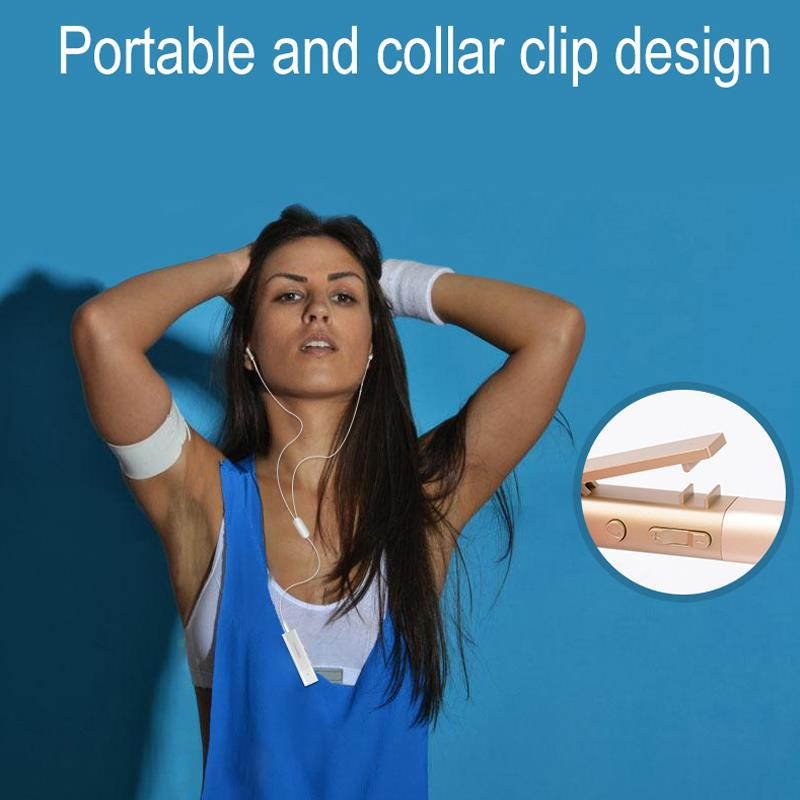 Fineblue W688 Bluetooth earphone Sport Bluetooth 4.1 Wireless HiFi Business Collar Clip-on Bluetooth Stereo Music headset (Silver)