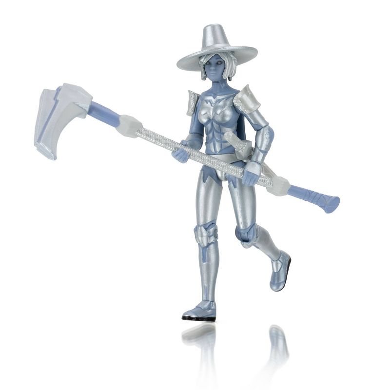 Roblox Imagination Collection - Aven, the Silver Warrior Figure Pack (Includes Exclusive Virtual Item)