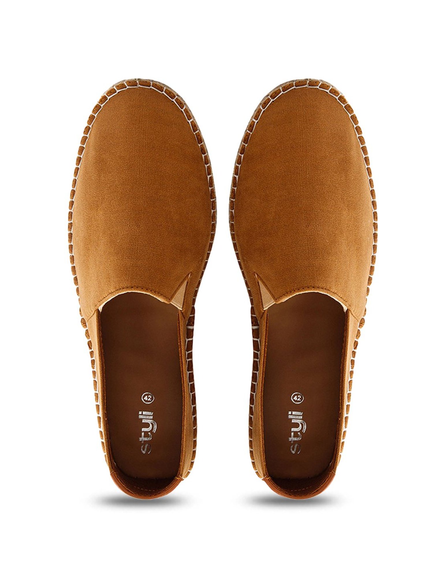 Styli Men's Tan Casual Loafers