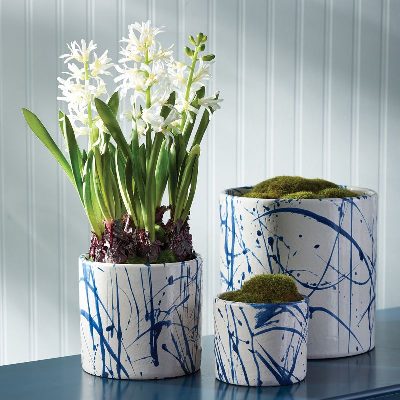 Plum & Post Hyacinth Drop-In Faux (Fake) 16.5"