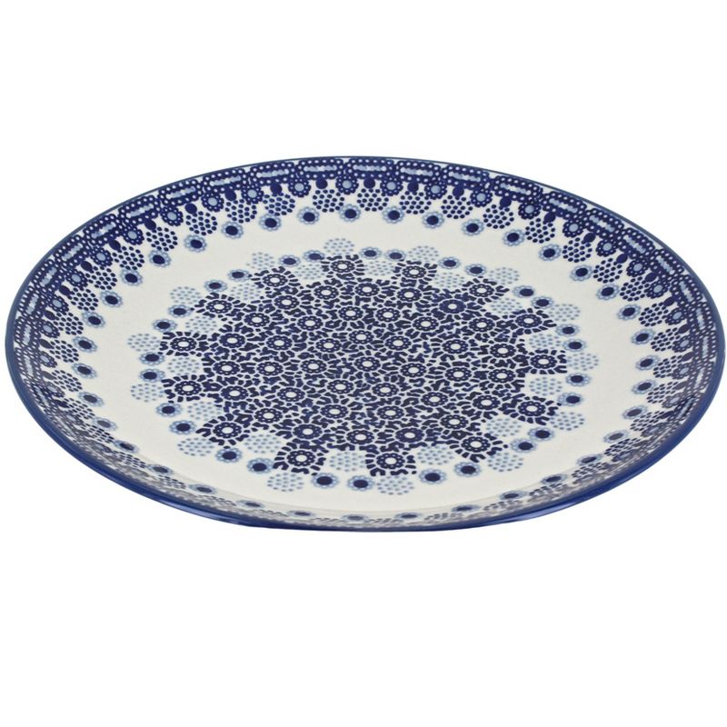 Blue Rose Polish Pottery Isabella Dinner Plate