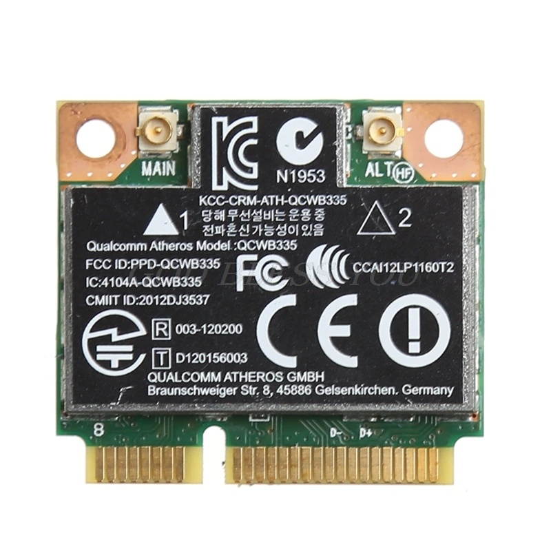 Bluetooth 4.0 Wifi Wireless Mini PCI-E Card For HP QCWB335 AR9565 SPS 733476-001 Drop Shipping