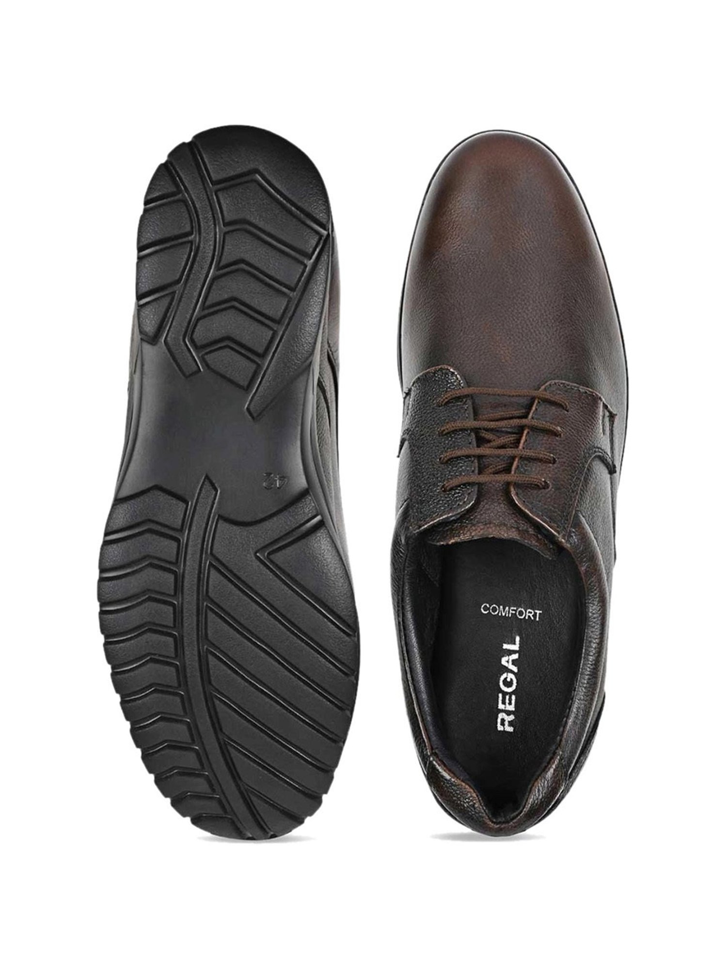 Regal Men's Brown Derby Shoes