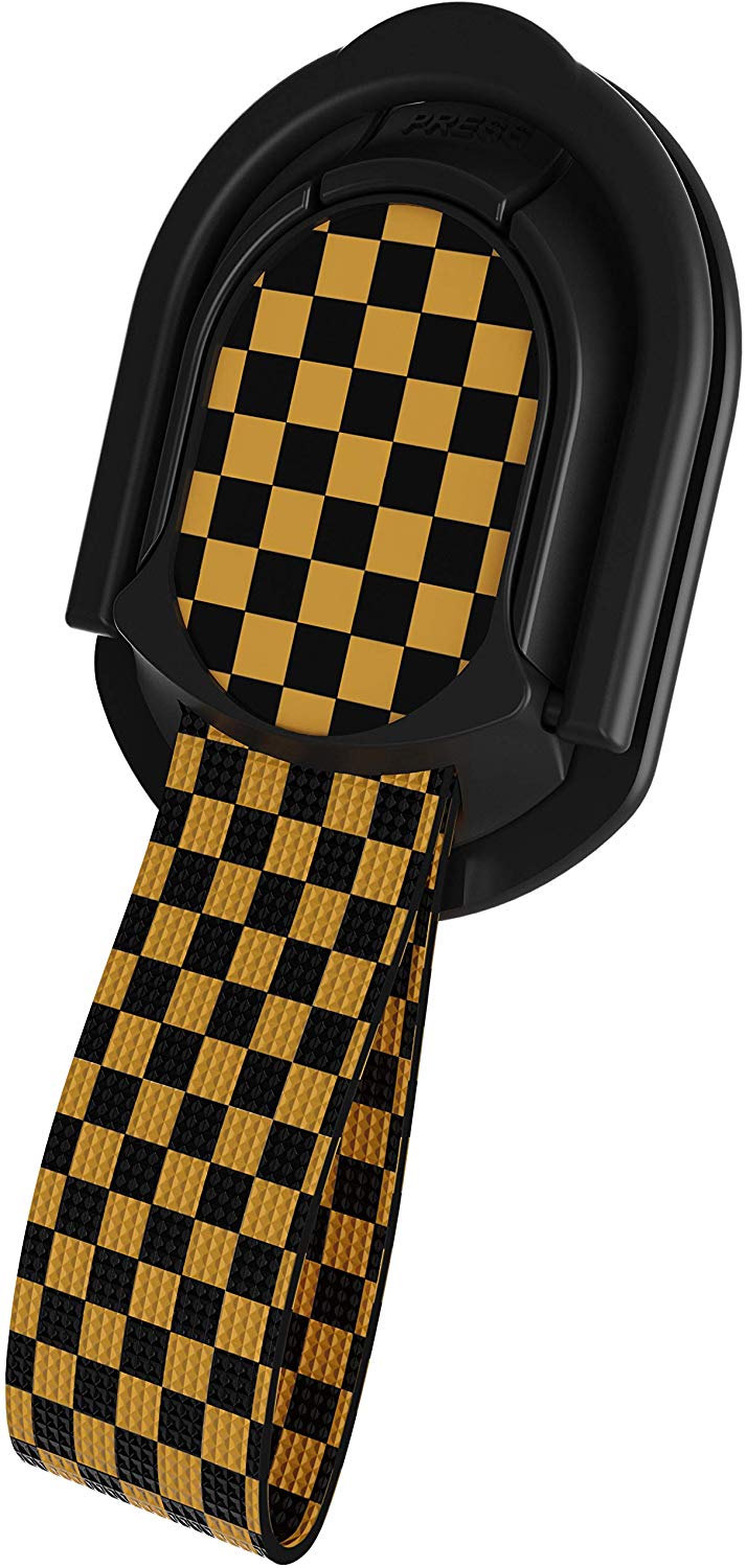 Ghostek Loop Phone Ring Holder Strap with Stand and Smartphone Car Holder Magnet Cute iPhone Grips for Women Perfect for Taking Selfies Removable for Wireless Charging Compatible - (Floral Fuchsia)