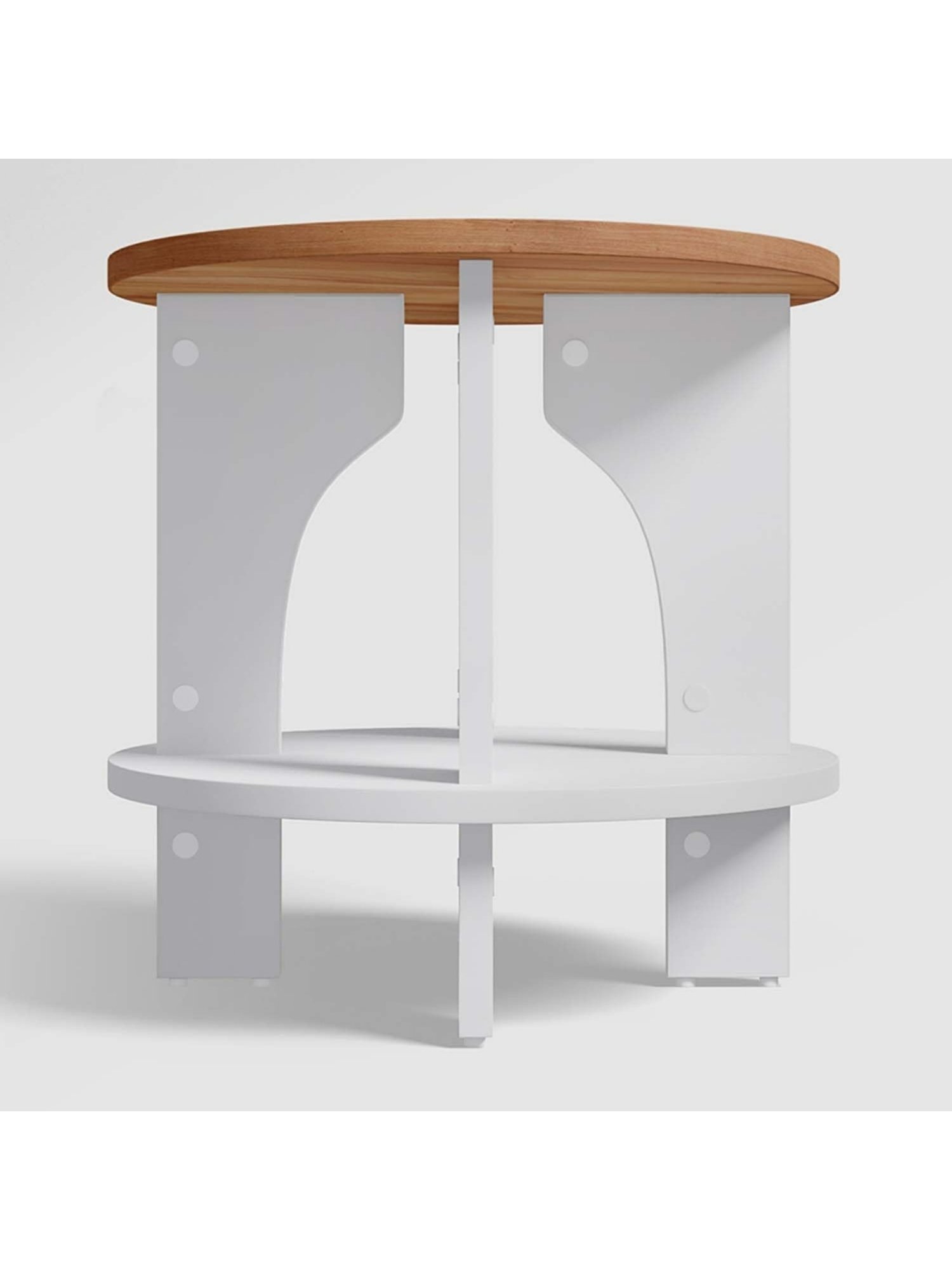 Godrej Interio Osaka Remini Walnut Engineered Wood Corner Table