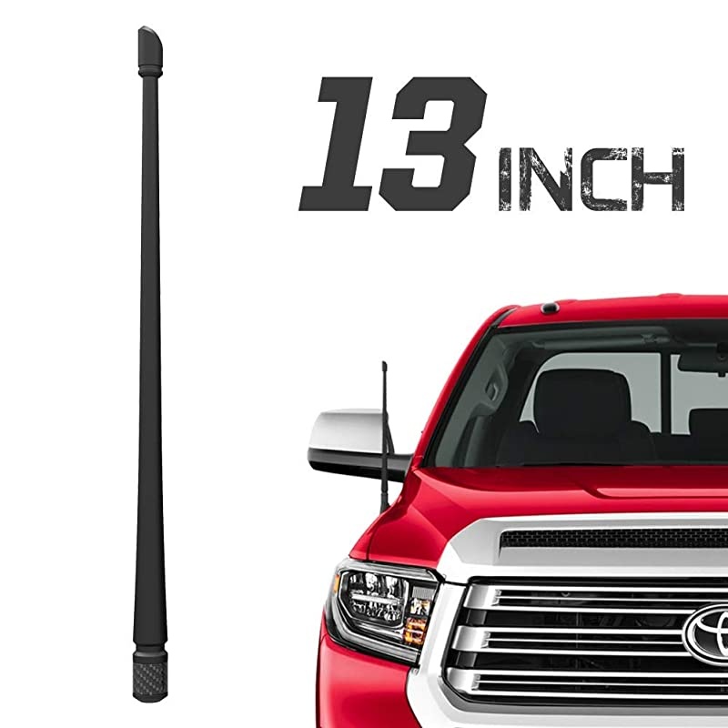 Antenna Compatible with Toyota Tundra 20142021 | 13 inches Flexible Rubber Antenna Replacement | Designed for Optimized FMAM Reception