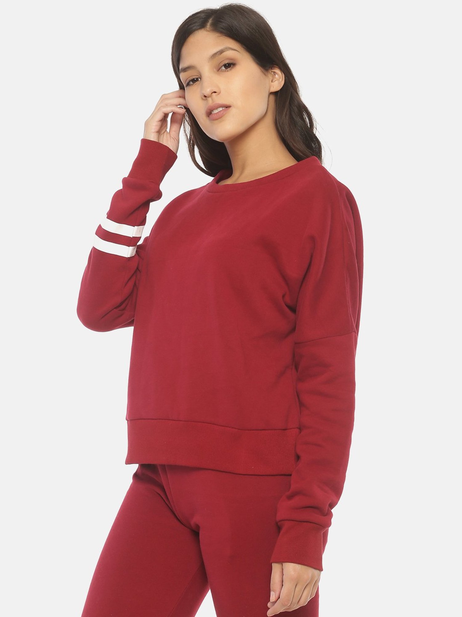 ISU Maroon Regular Fit Sweatshirt