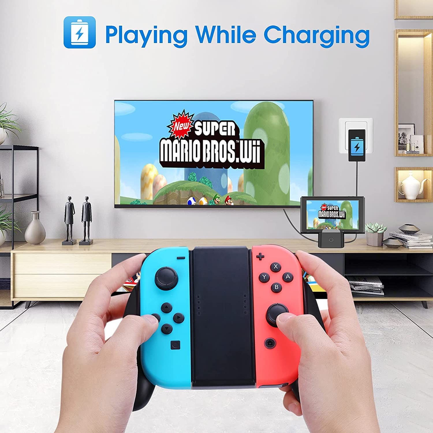 HEYSTOP Switch Dock for Nintendo Switch with HD HDMI, Portable Docking Station Replacement for Original Nintendo Switch Dock, TV Dock Compatible with Nintendo Switch with Type-C and USB 3.0 Port