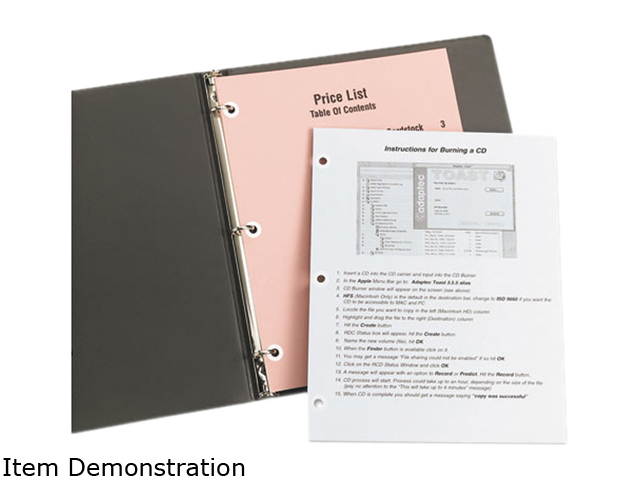 Avery 05720 Hole Reinforcements, 1/4" Diameter, White, 1000/Pack