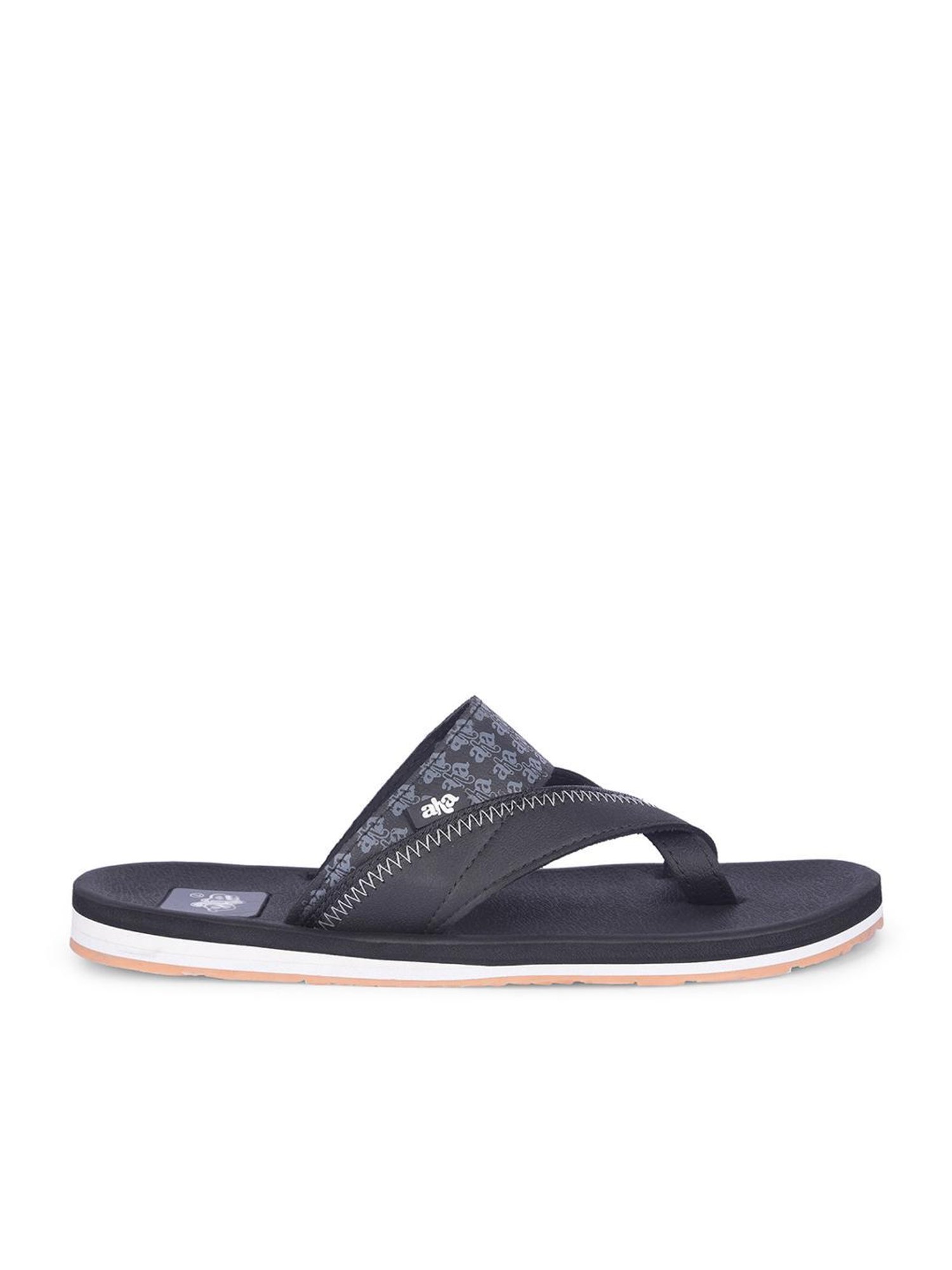 Aha by Liberty Men's Navy Cross Strap Sandals