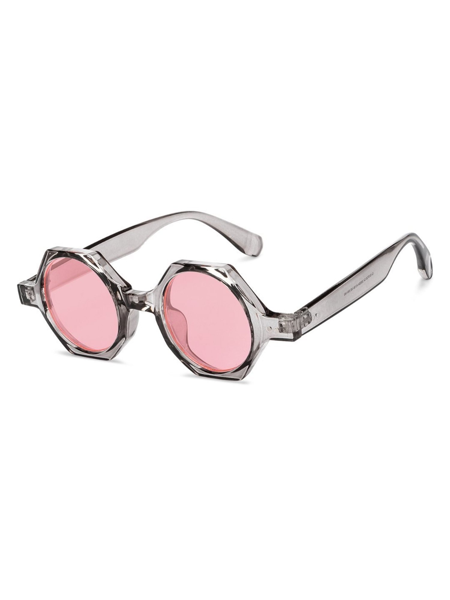 OJOS Pink Geometric Polarised and UV Protected Lens Unisex Sunglasses