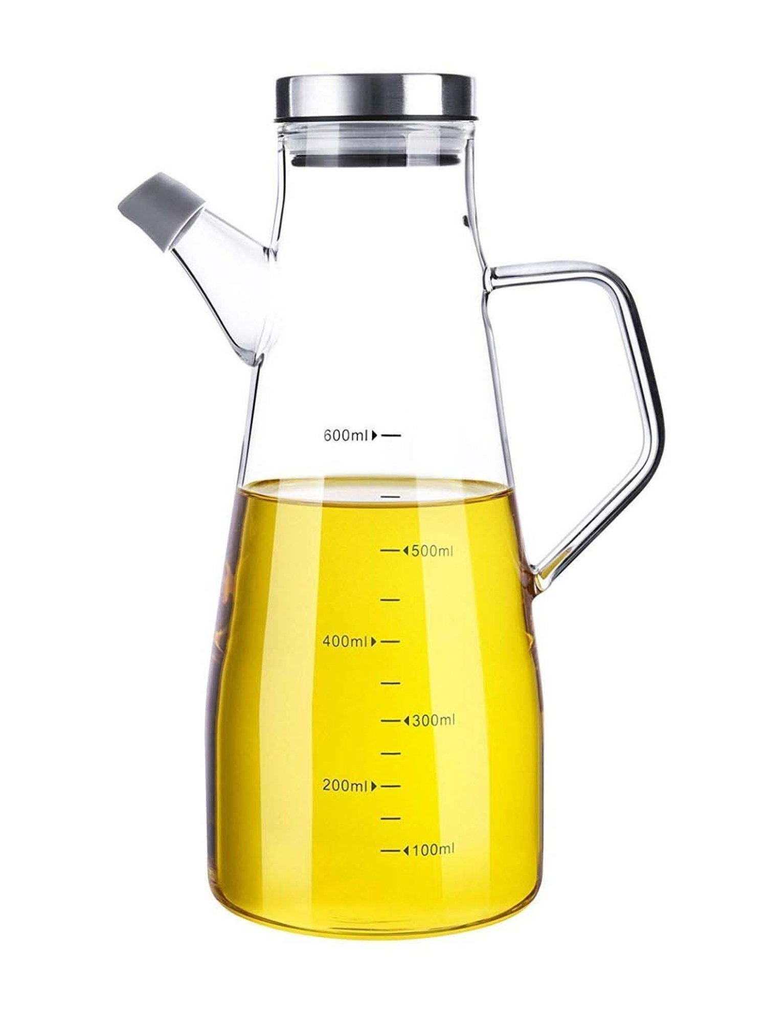 COLE & MASON White & Beige Ceramic Pourer - Set of 1