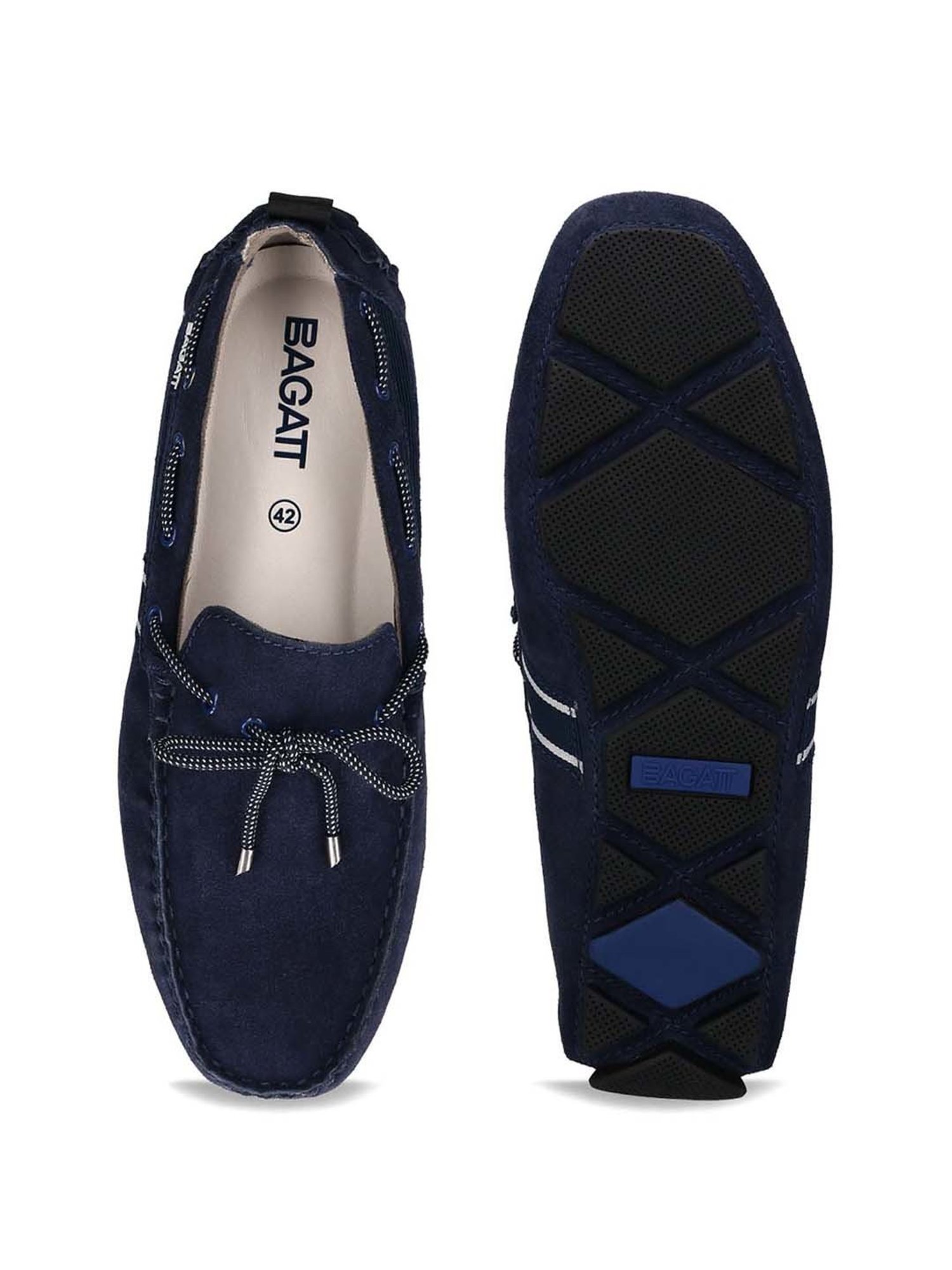 Bagatt Men's Hexa Blue Boat Shoes