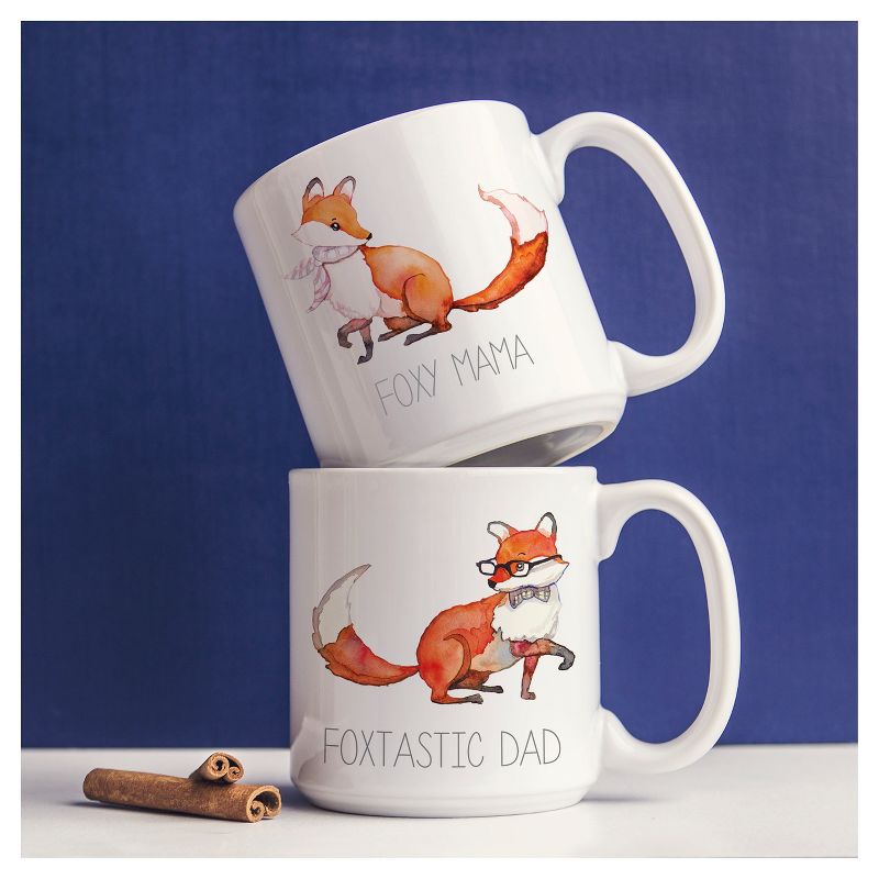 2ct Fox Parents Large Coffee Mugs