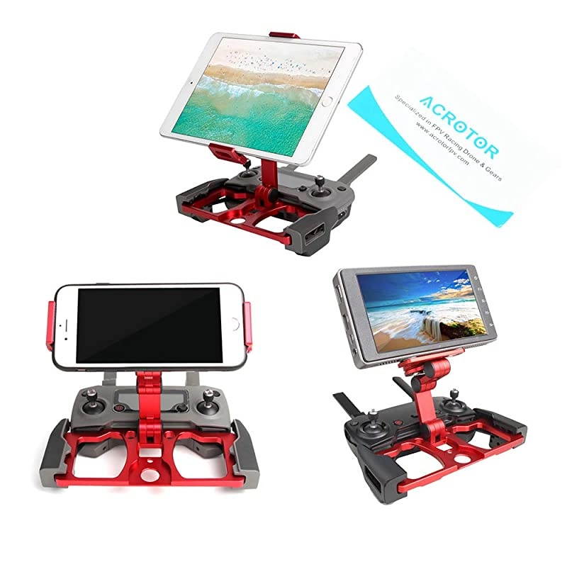 Holder Foldable Ipad Mount Holder Full Aluminum-Alloy Support Crystal Sky for DJI Mavic Air /Mavic 2/Zoom Spark Mavic Air 2s Mini 2 Mavic 2 Pro Controller Mount Accessories