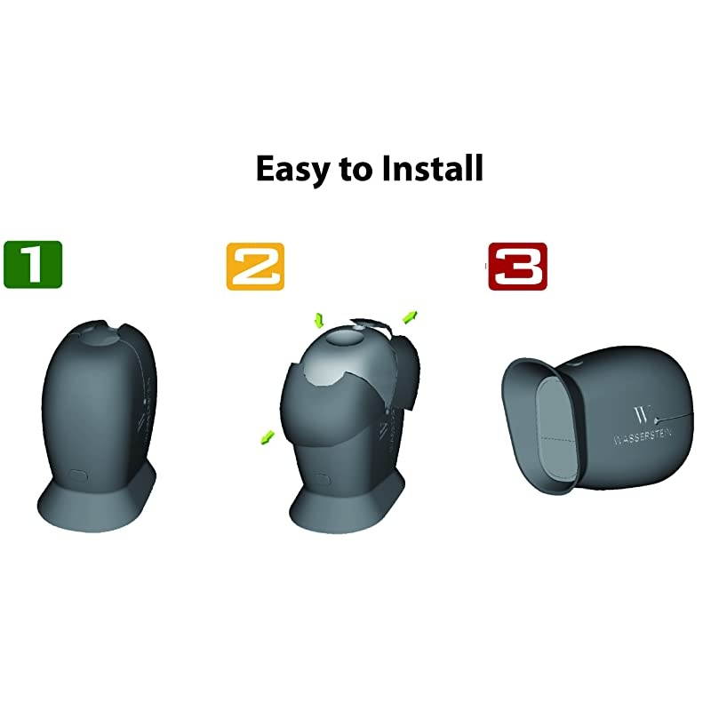 4 x Silicone Skins with sunroof Compatible with Arlo Pro & Arlo Pro 2 Smart Security - 100% Wire-Free Cameras (Black)