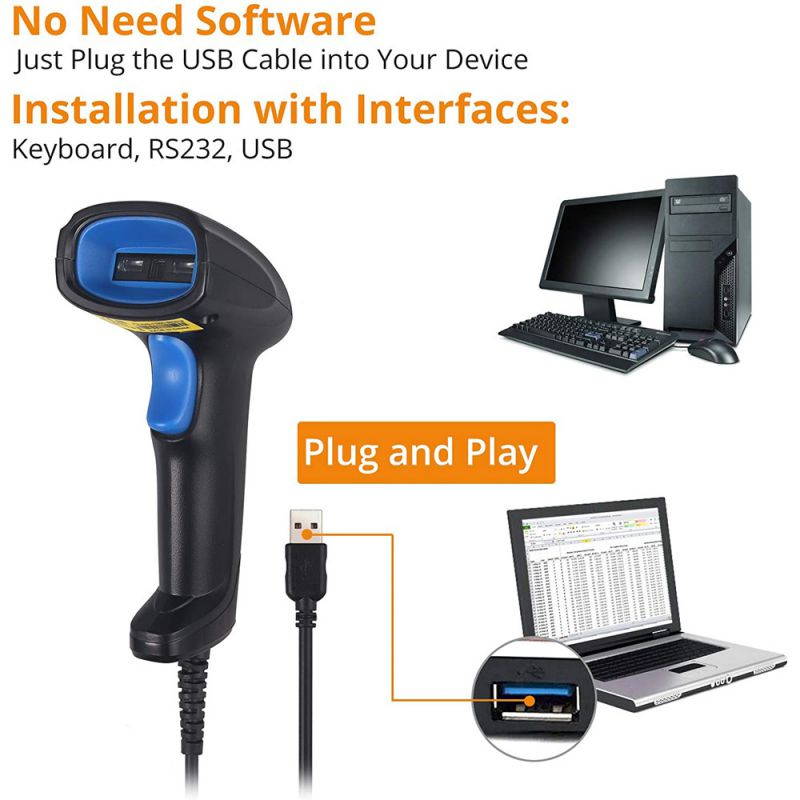 Posiflex SD7310 Barcode Reader Attachment (with BCU, USB, Black Text CB7X2)