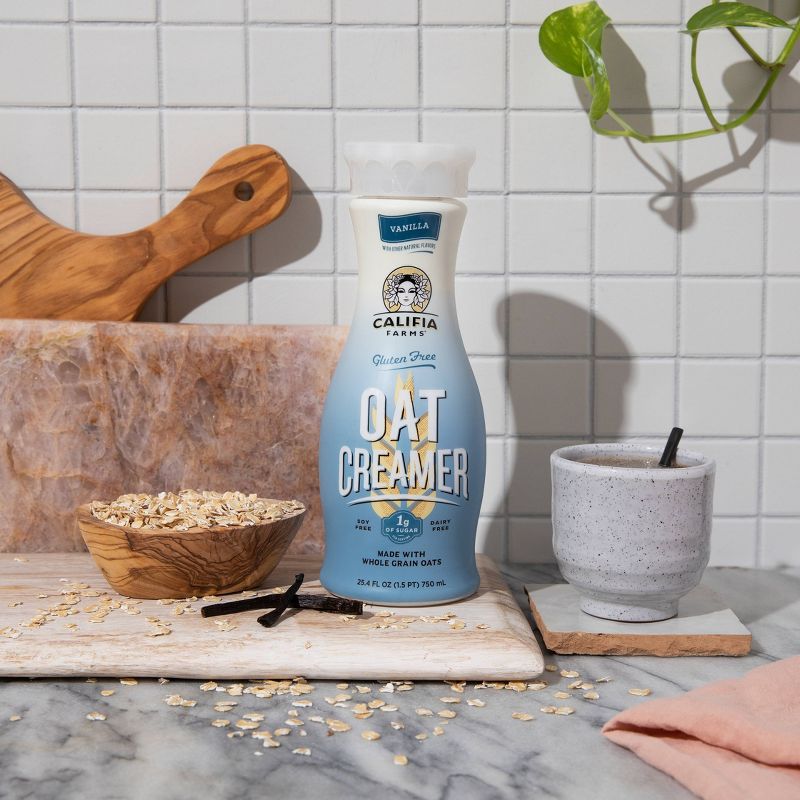 Califia Farms Vanilla Gluten-Free Dairy-Free Oat Coffee Creamer - 25.4 fl oz