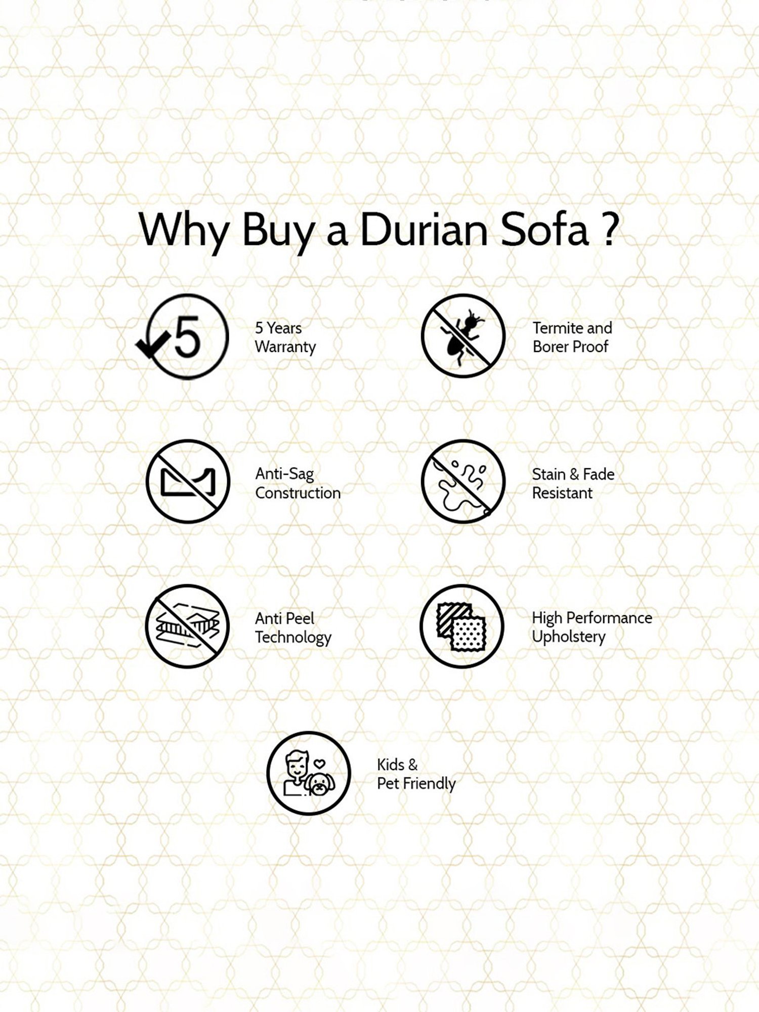 Durian Blos Brown Premium Leatherette 1 Seater Sofa