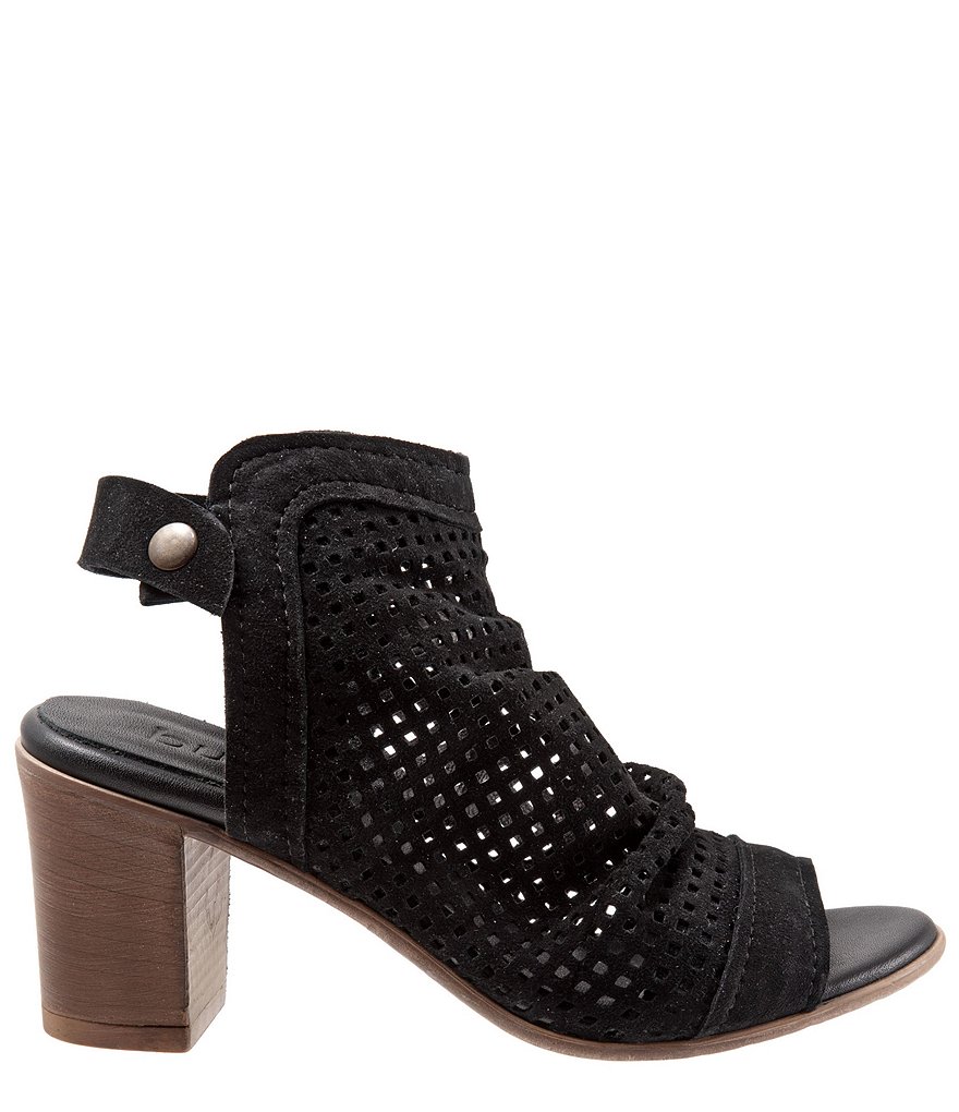 Bueno Udo Perforated Suede Slingback Sandals