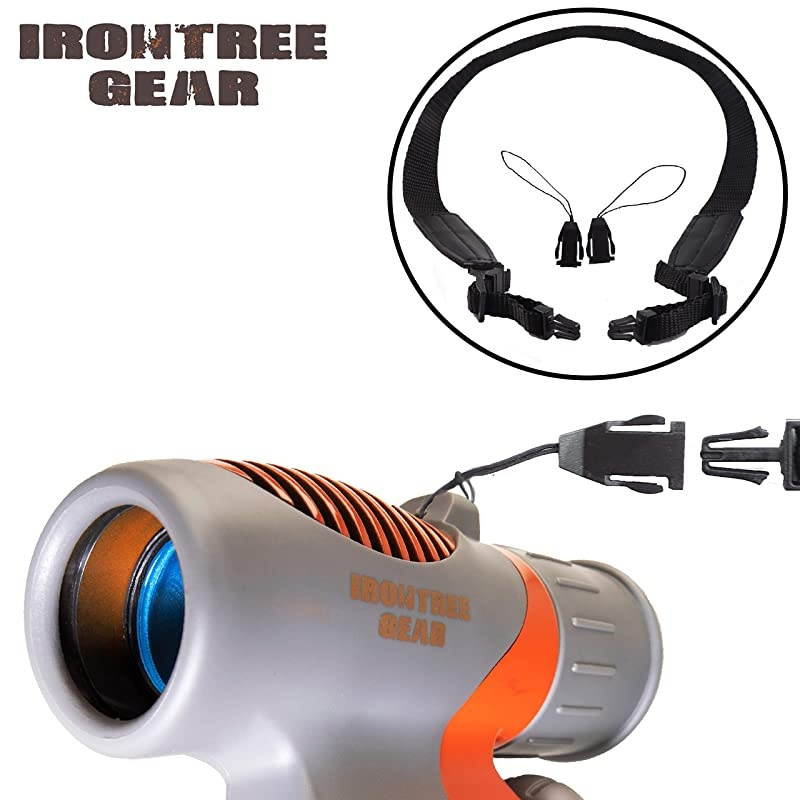 Kids Binoculars by  - 8x21 HIGH Resolution Shockproof Compact Toy Binoculars for Kids Set for Boys & Girls - Ideal Binoculars for Hunting, Camping, and Hiking (Orange, Grey)