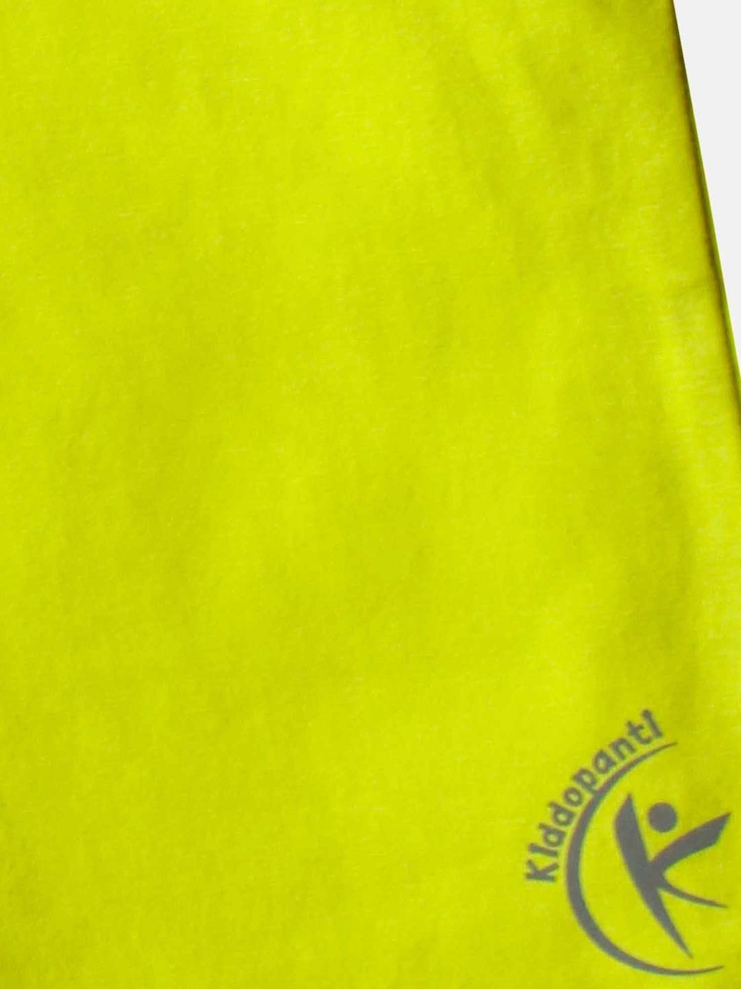 Kiddopanti Kids Steel Grey & Neon Green Logo Cycling Shorts (Pack of 2)