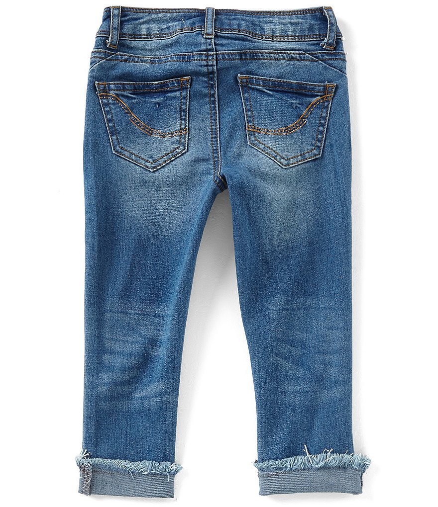 Hippie Girl Little Girls 4-6X REPREVE Destructed Denim Skinny Jeans