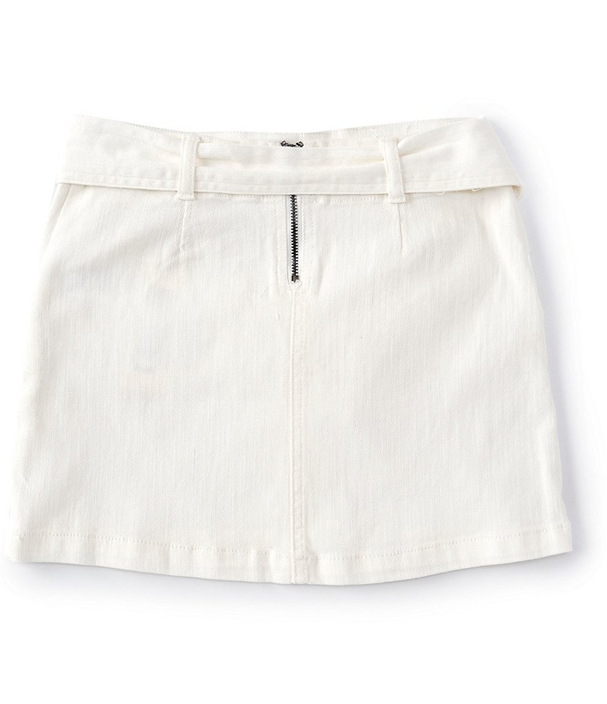 GB GB Girls Big Girls 7-16 Tie-Front Denim Skirt