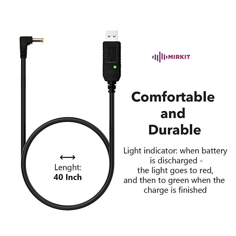 Baofeng Accessories Set Baofeng Battery BL5L 3800mah with Baofeng USB Charging Cable Compatible with Baofeng UV 5R MK2 MK3 MK4 MK5 BF8HP UV5RX3 RD5R UV5RTP UV5X3 by  Radio