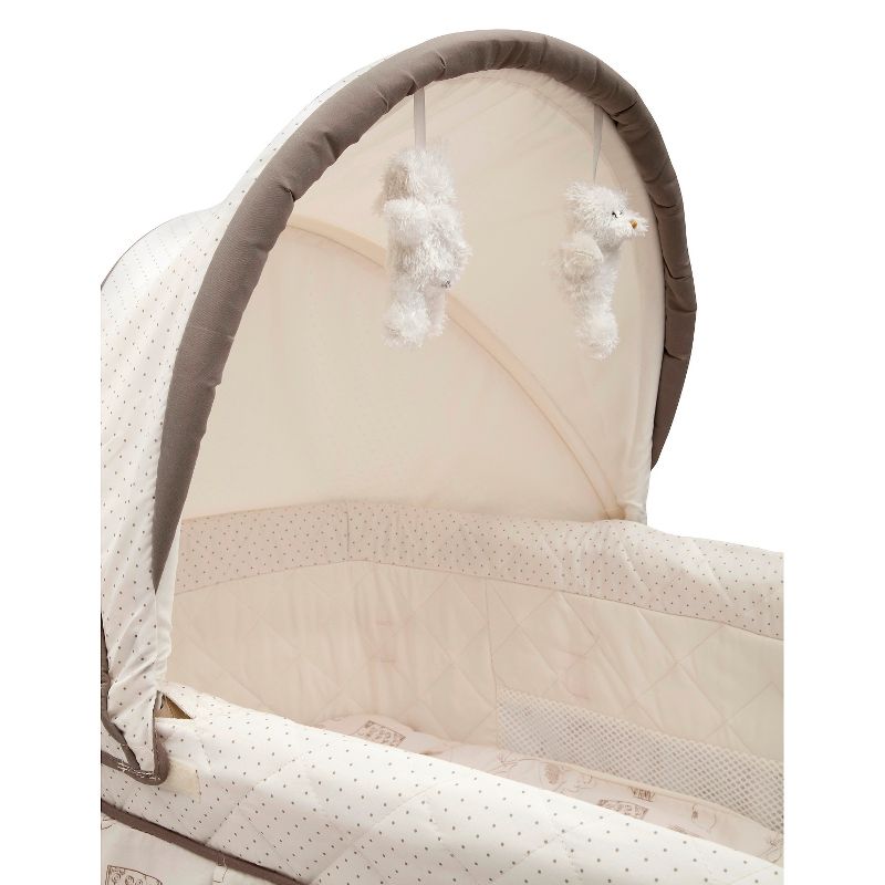 Simmons Kids' Silent Auto Gliding Deluxe Bassinet - Embossed Paisley