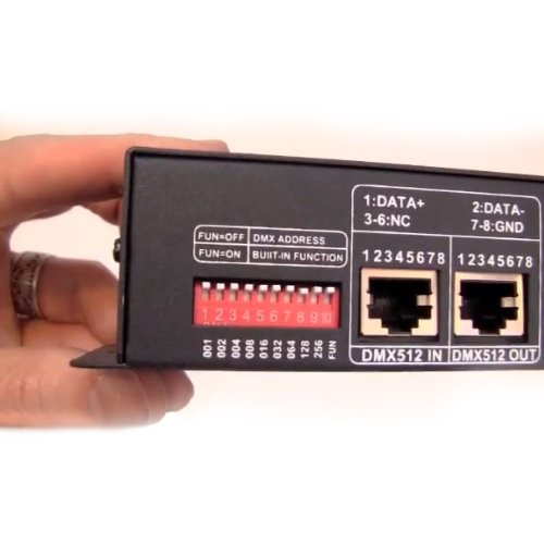 3 Channels DMX-512 Decoder Controller for RGB LED Lamp Light Multi-functional Full-color Controller