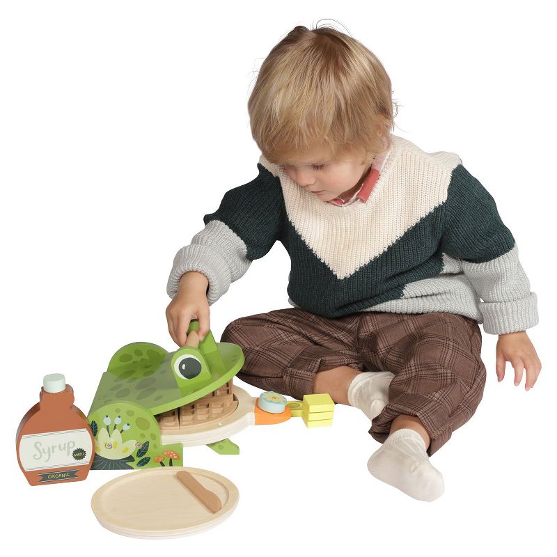 Manhattan Toy Ribbit Waffle Maker Toddler & Kids Pretend Play Cooking Toy Set