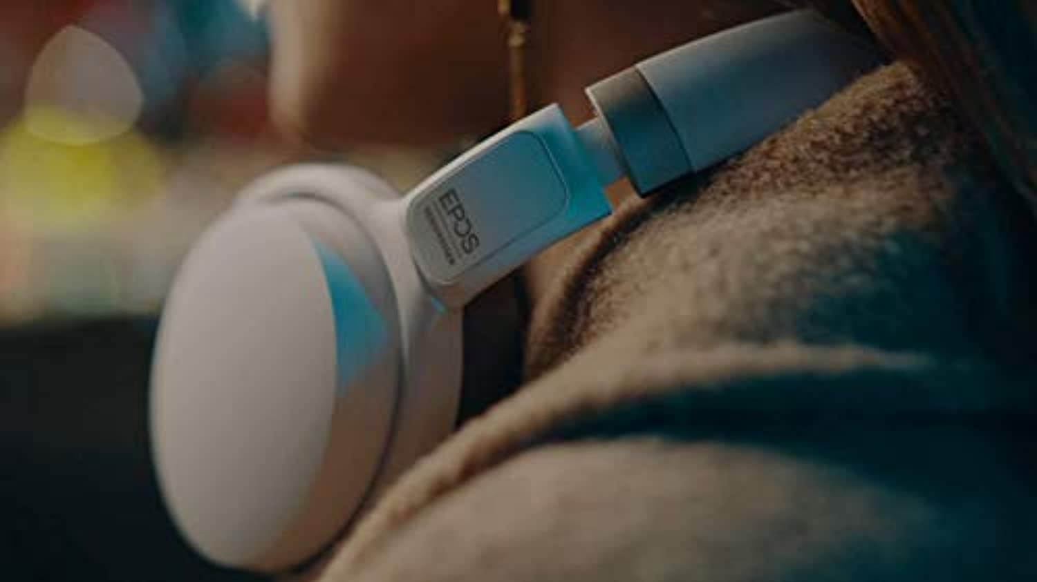 EPOS | SENNHEISER Adapt 360 White (1000210) - Dual-Sided, Dual-Connectivity, Wireless, Bluetooth, ANC Over-Ear Headset | for Mobile Phone  and  Softphone | Teams Certified (1000210)