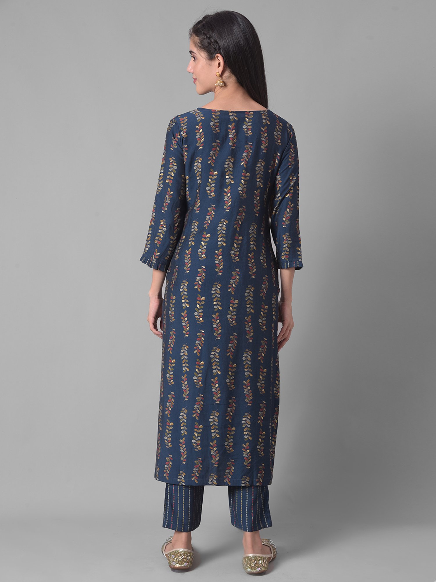 Dollar Missy Blue Embellished Kurta With Pants