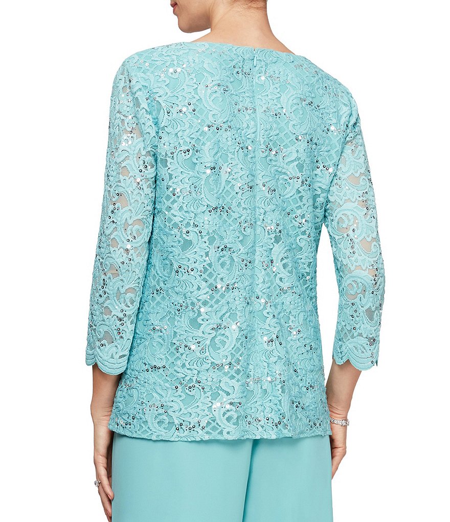 Le Bos 3-Piece Embroidered Trim Duster Pant Set