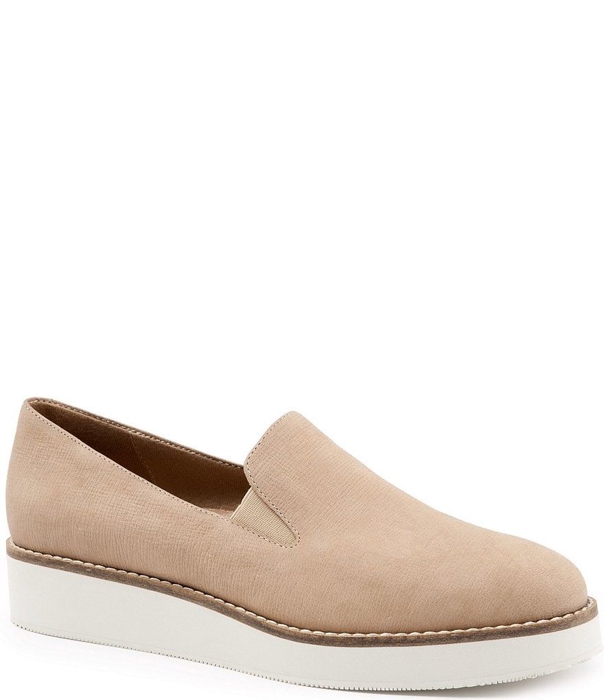 SoftWalk Whistle Embossed Soft Leather Slip-On Sneakers