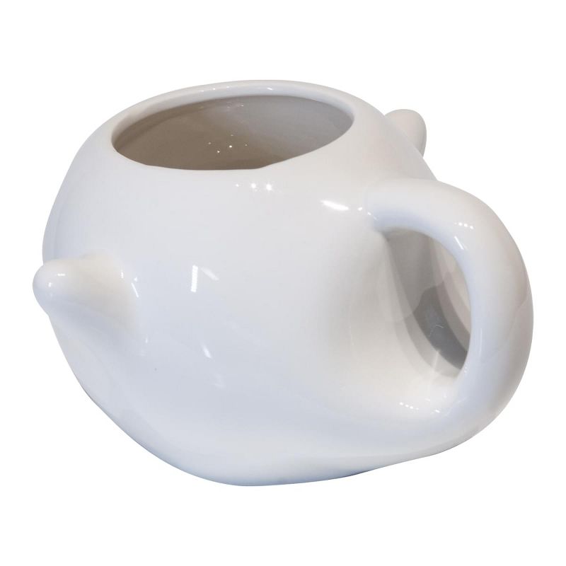 Just Funky Super Mario Bros White Boo Molded Coffee Mug | 20 oz