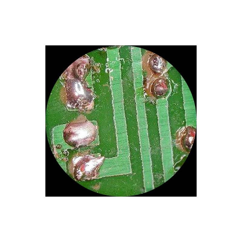 SE204AX Portable Binocular Stereo Microscope WF5x and WF10x Eyepieces 10X and 20X Magnification 2X Objective LED Lighting Reversible BlackWhite Stage Plate Arm Stand