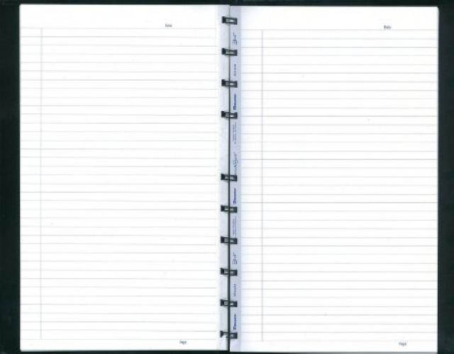 BLUELINE MiracleBind Notebook, 9.25 x 7.25, Black, 150 Pages (AF9150.81)
