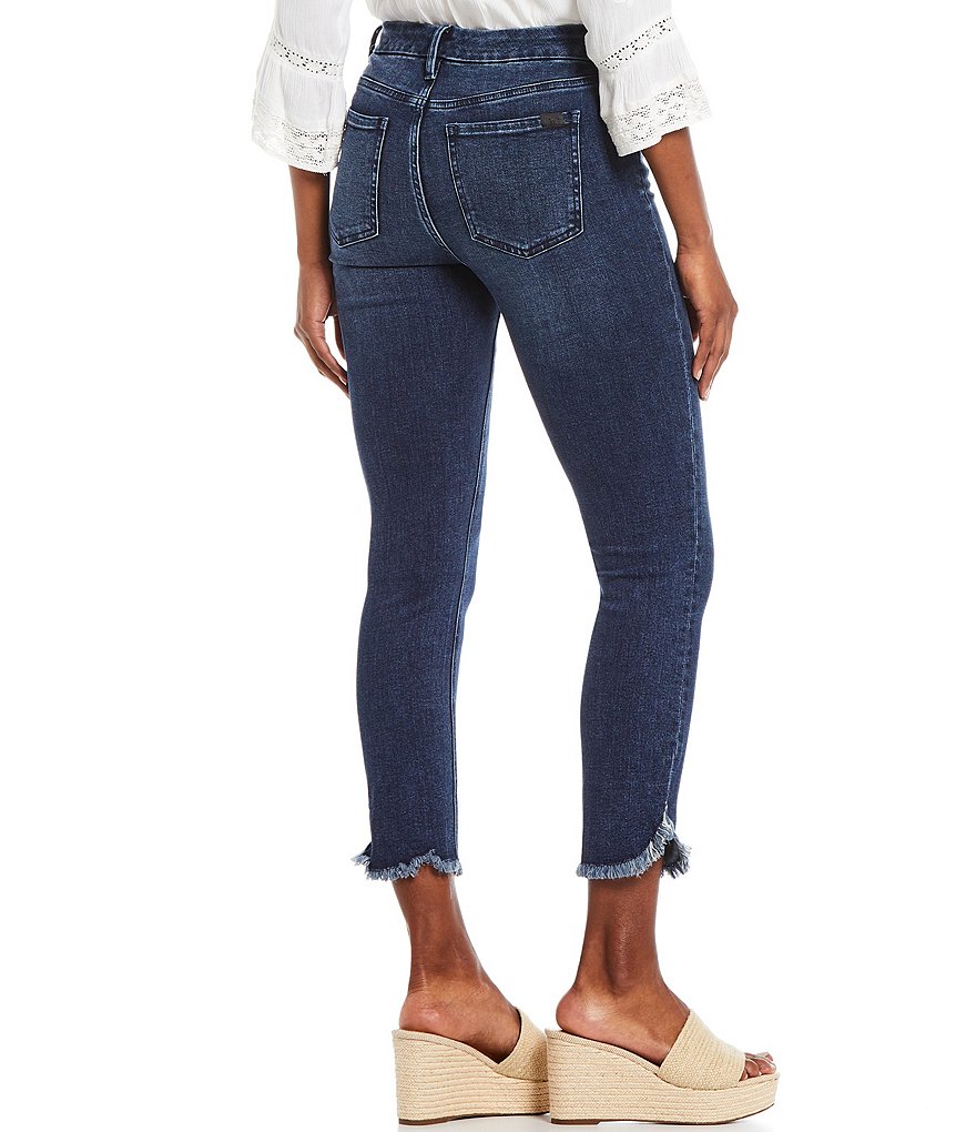 JEN7 by 7 For All Mankind Tulip Frayed Hem Ankle Skinny Jeans