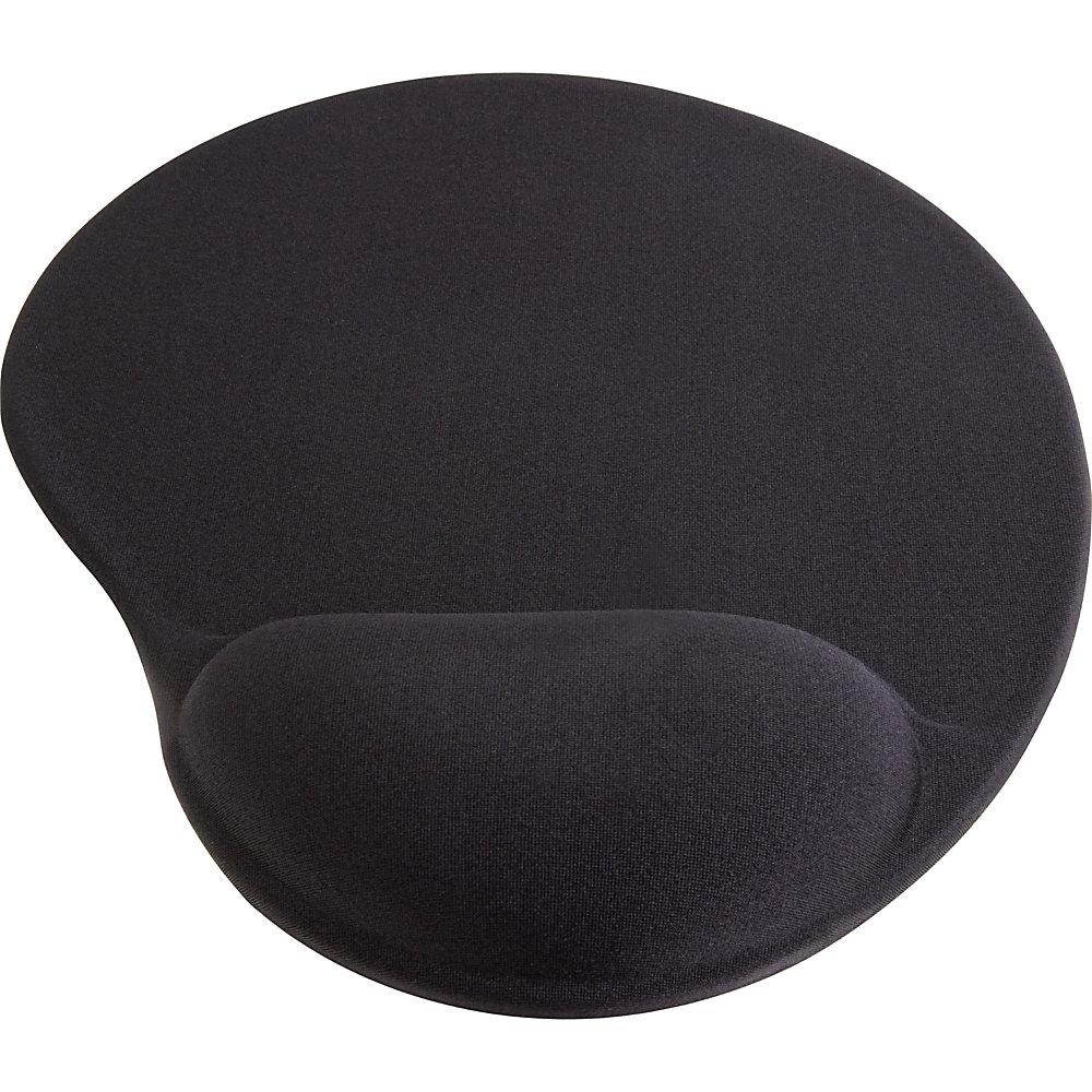 Compucessory Gel Mouse Pad - 9" x 10" x 1" Dimension - Black - 55151